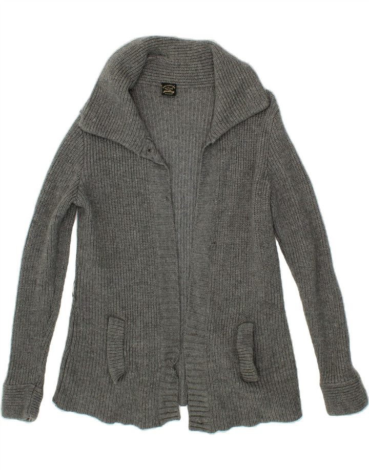 PAUL & SHARK Womens Open Cardigan Sweater UK 12 Medium Grey Vintage Paul & Shark and Second-Hand Paul & Shark from Messina Hembry 