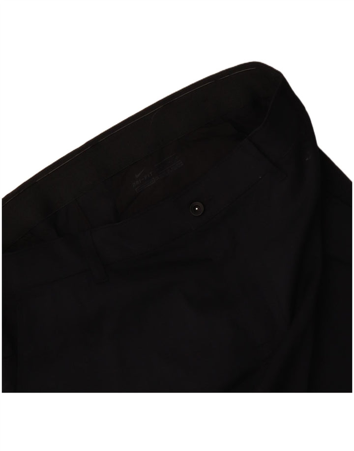 NIKE Mens Dri Fit Standard Fit Straight Chino Trousers W38 L30 Navy Blue