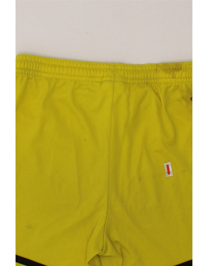 ADIDAS Boys Climalite Sport Shorts 9-10 Years Medium  Yellow Polyester Vintage Adidas and Second-Hand Adidas from Messina Hembry 