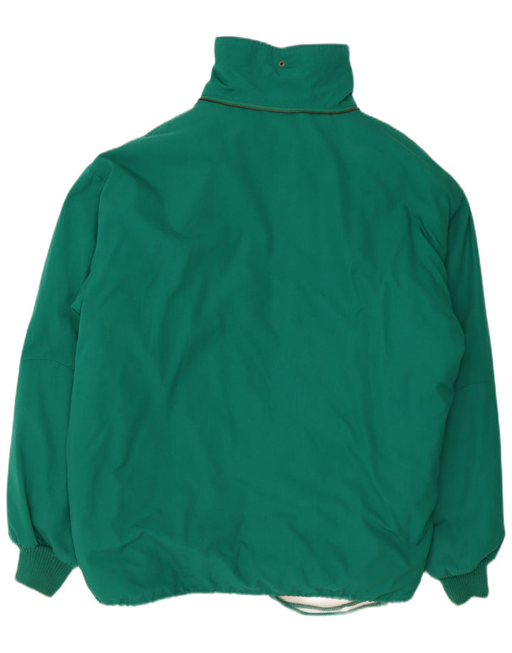 Vintage Mens Padded Jacket UK 42 XL Green Polyester