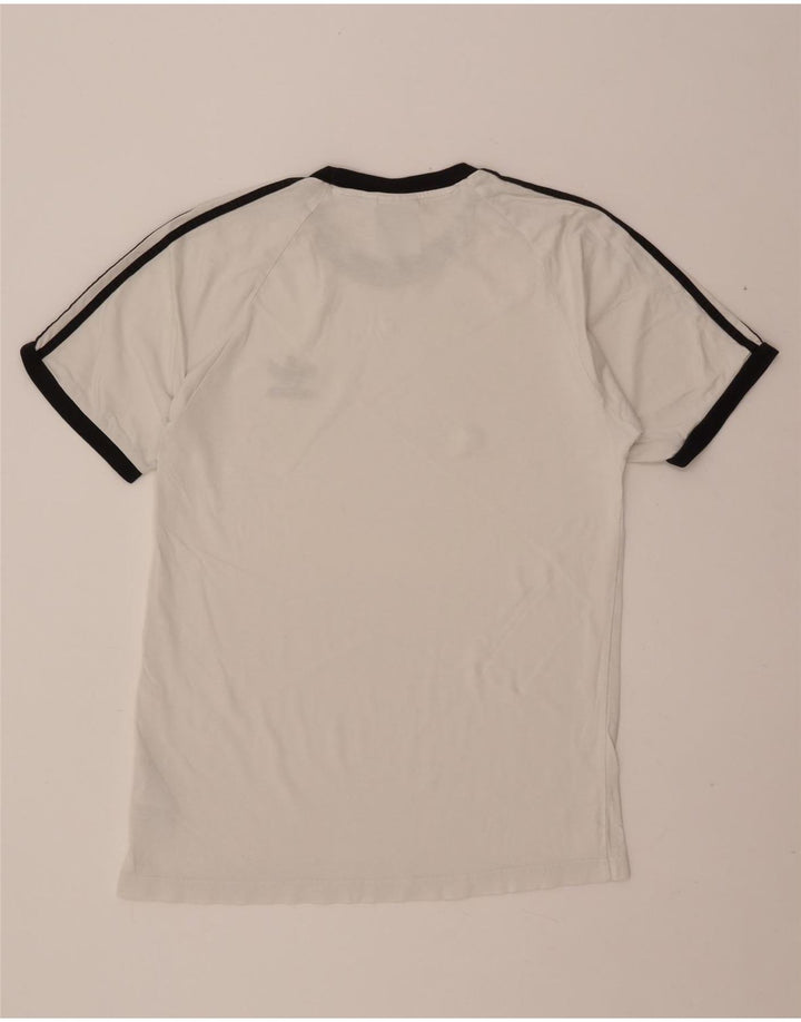 ADIDAS Mens T-Shirt Top Medium White Cotton