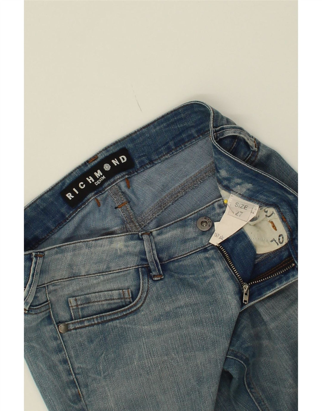 RICHMOND Womens Slim Jeans W27 L30 Blue Cotton Vintage Richmond and Second-Hand Richmond from Messina Hembry 