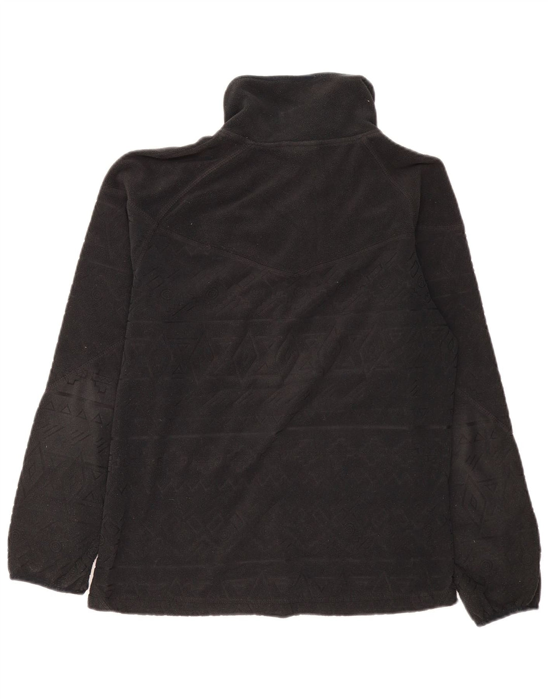 Chiemsee Womens Fleece Jacket UK 16 Large Black Geometric Polyester