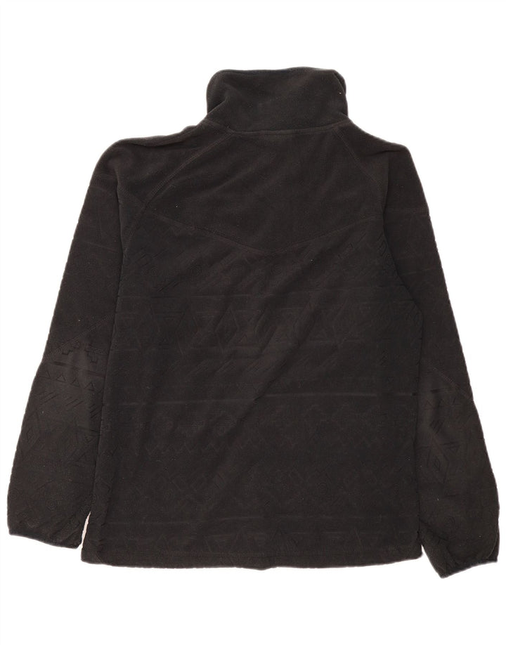 Chiemsee Womens Fleece Jacket UK 16 Large Black Geometric Polyester