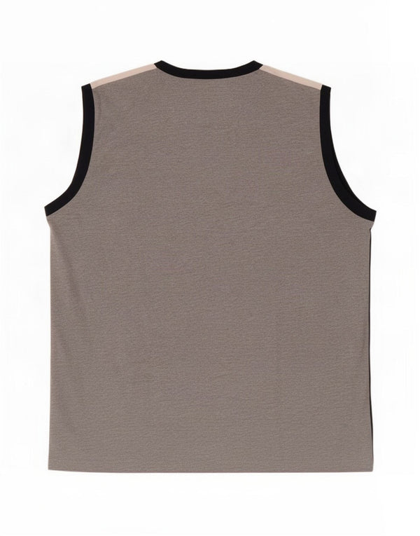 Champion Mens Graphic Vest Top XL Grey Colourblock Cotton