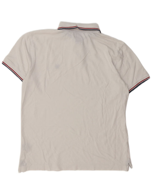 Crew Clothing Mens Polo Shirt Medium White Cotton