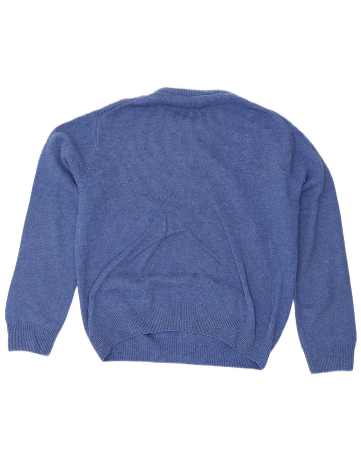 Gant Mens Crew Neck Jumper Sweater Large Blue Wool