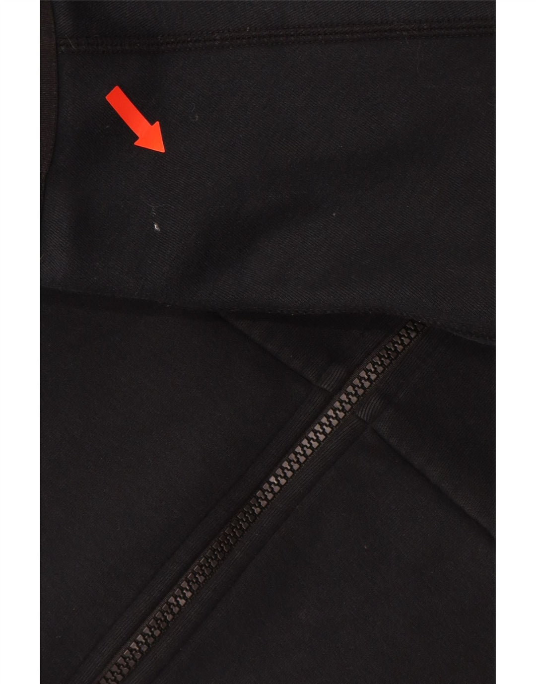 NIKE Mens Zip Hoodie Sweater Medium Black Cotton