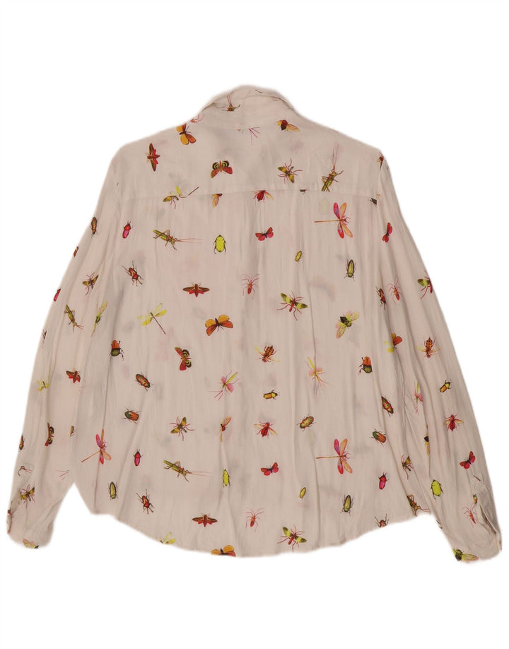Zara Womens Shirt Blouse UK 16 Large White
