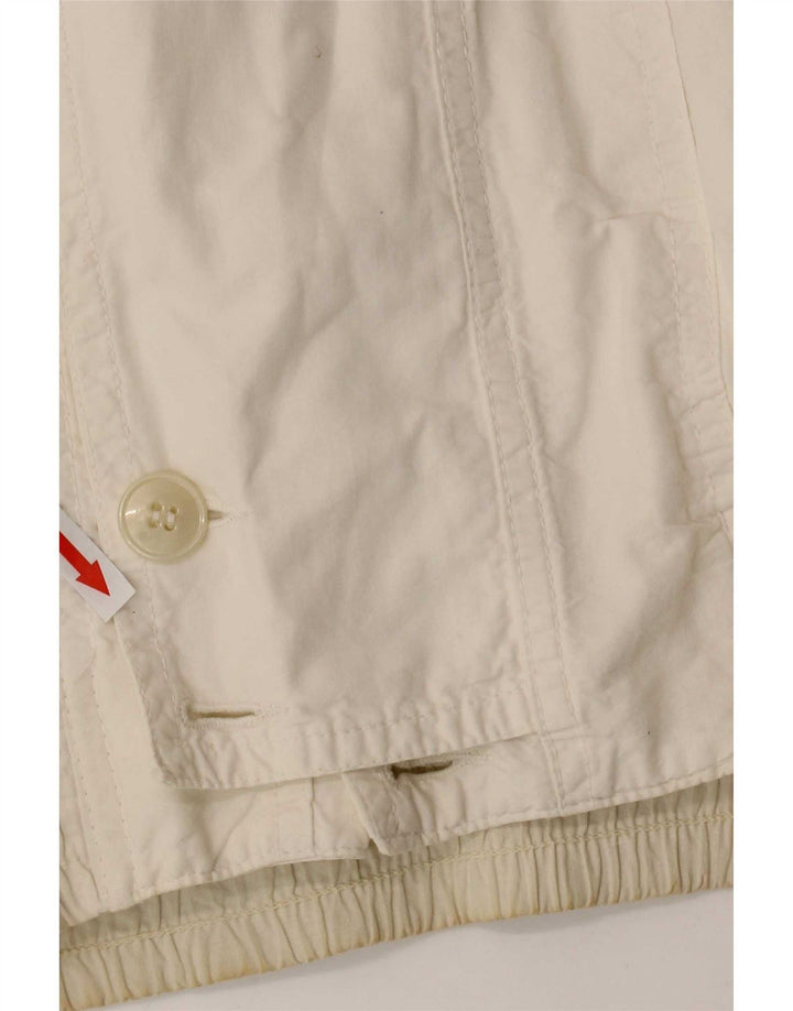 Vintage Mens Bomber Jacket UK 36 Small White