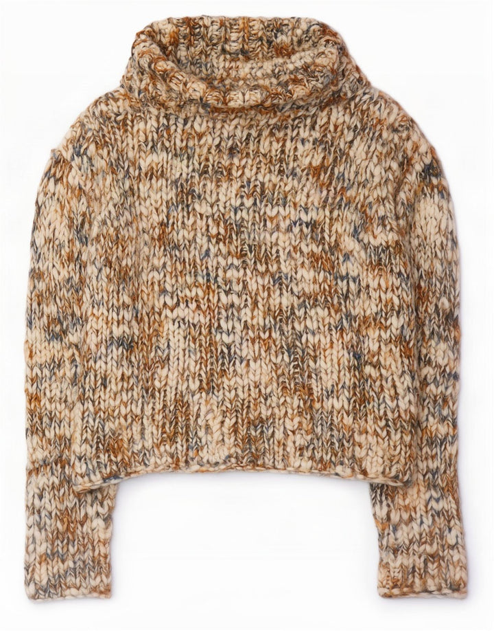 Divided Womens Roll Neck Jumper Sweater EU 36 Small Multicoloured Flecked