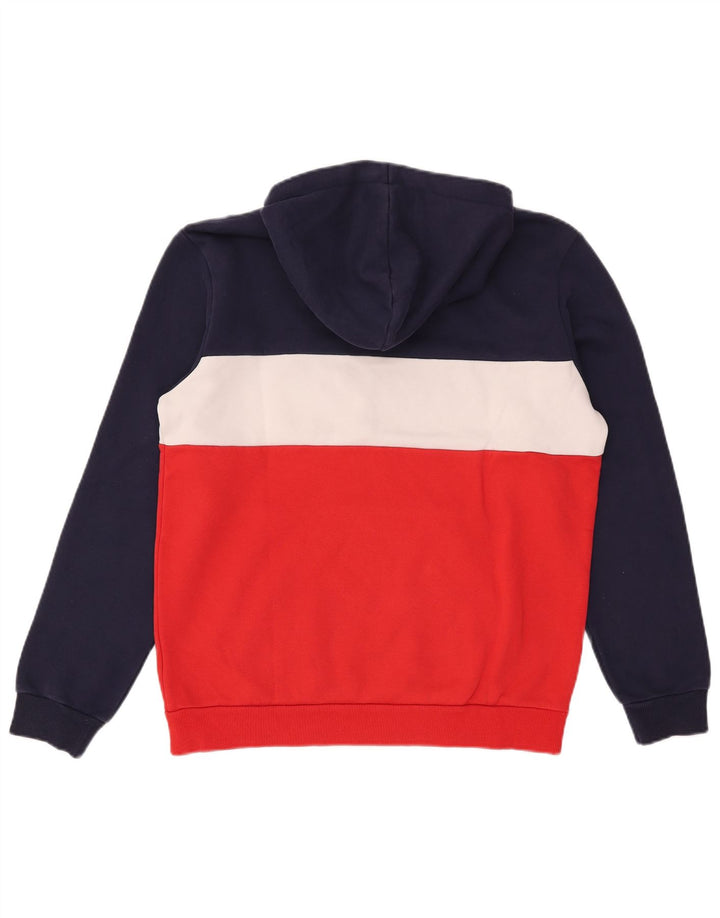 Puma Mens Graphic Hoodie Jumper Medium Red Colourblock