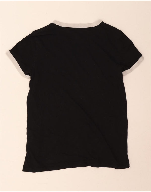 Levi's Womens T-Shirt Top UK 10 Small Black Cotton