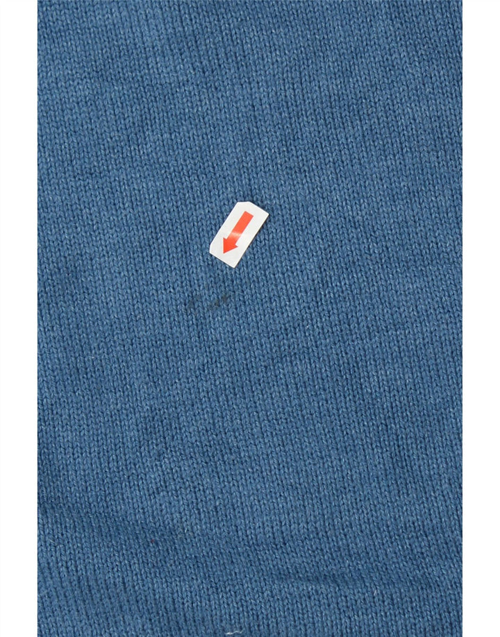 IZOD Mens V-Neck Jumper Sweater Large Blue Cotton Vintage Izod and Second-Hand Izod from Messina Hembry 