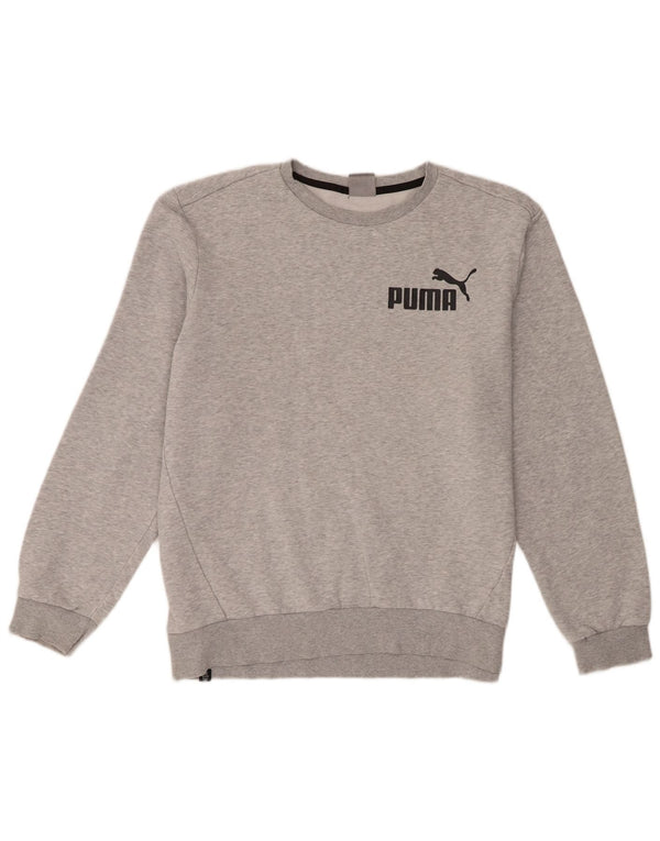 Puma Mens Sweatshirt Jumper Large Grey