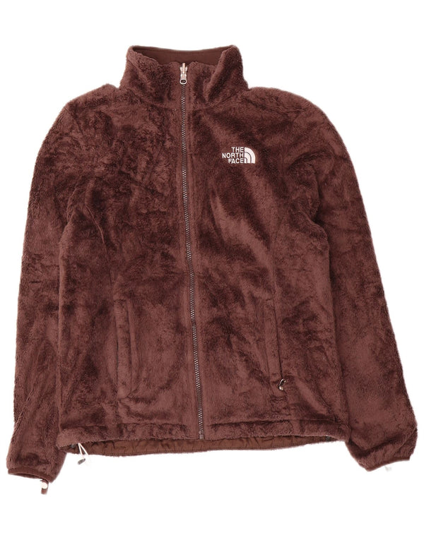 The North Face Womens Fleece Jacket UK 10 Small Brown Polyester