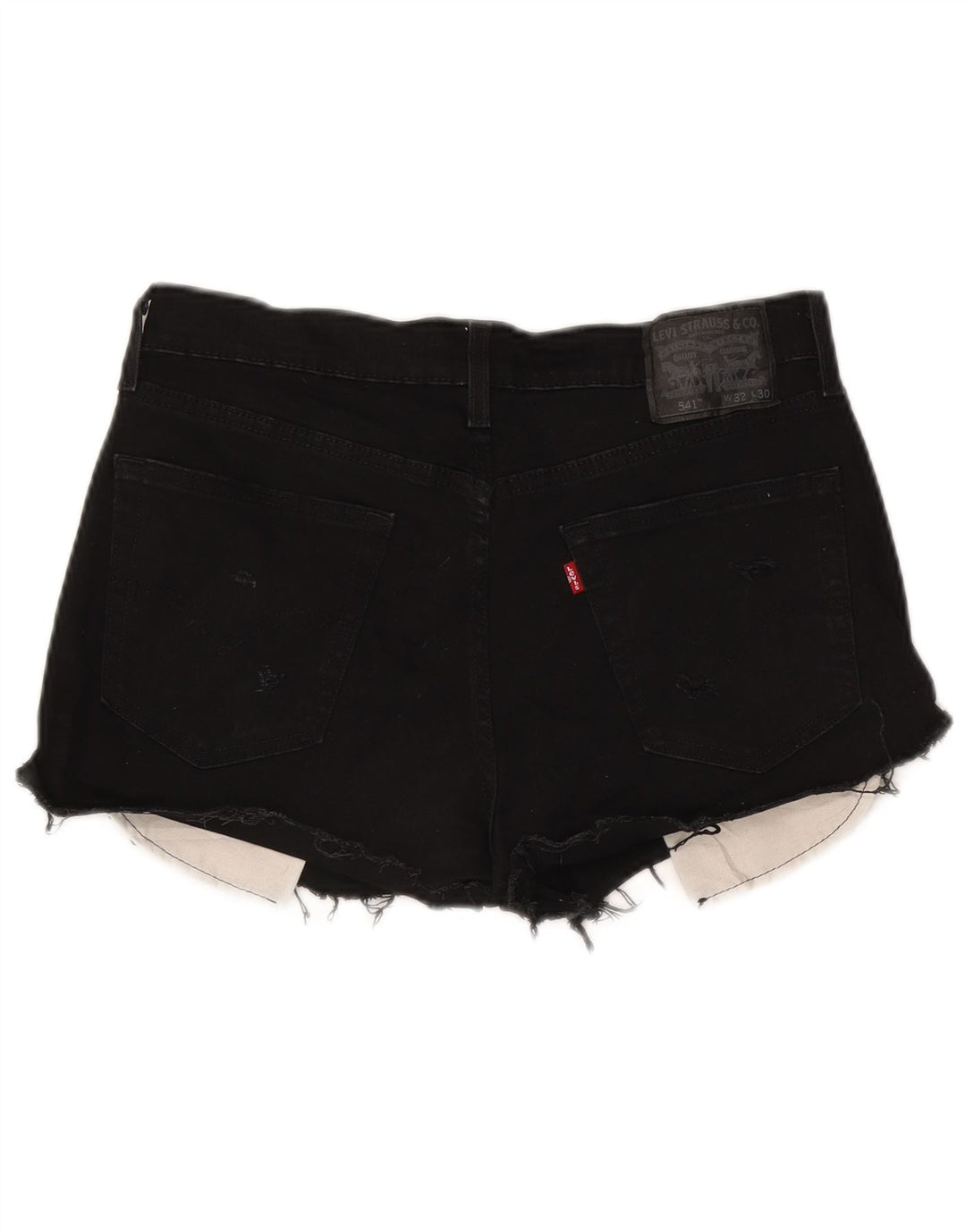 Levi's Womens 541 Denim Shorts W32 Large Black Cotton