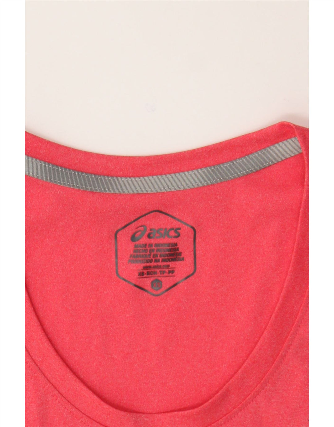 ASICS Womens T-Shirt Top UK 6 XS Pink Polyester Vintage Asics and Second-Hand Asics from Messina Hembry 