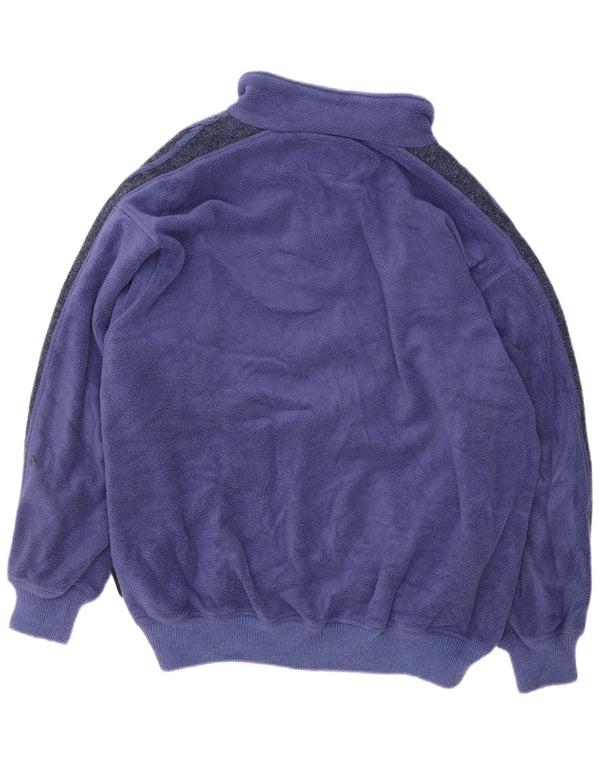 Silvy Mens Fleece Jacket UK 44 2XL Purple