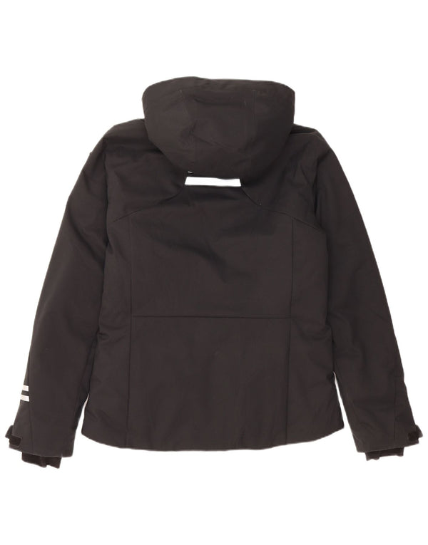 Rossignol Womens Hooded Waterproof Jacket UK 14 Large Black Polyester