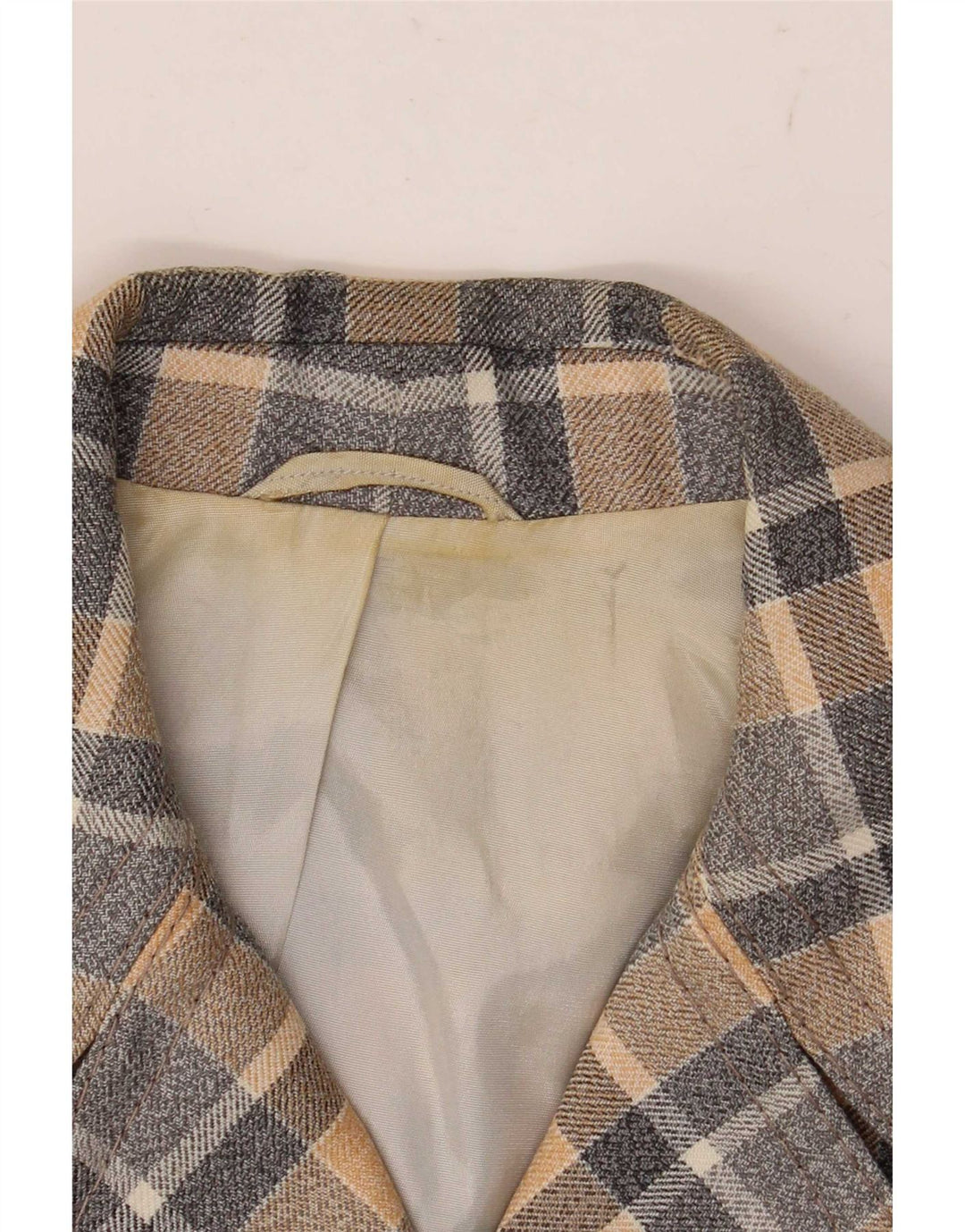 Trevira Womens 4 Button Blazer Jacket UK 12 Medium Multicoloured Check