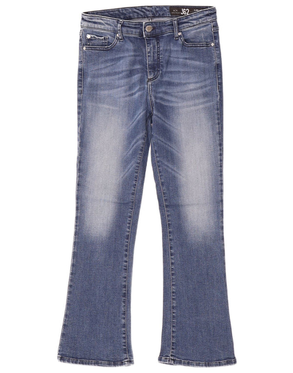 Armani Exchange Womens Capri Flared Jeans W30 L27 Blue Cotton