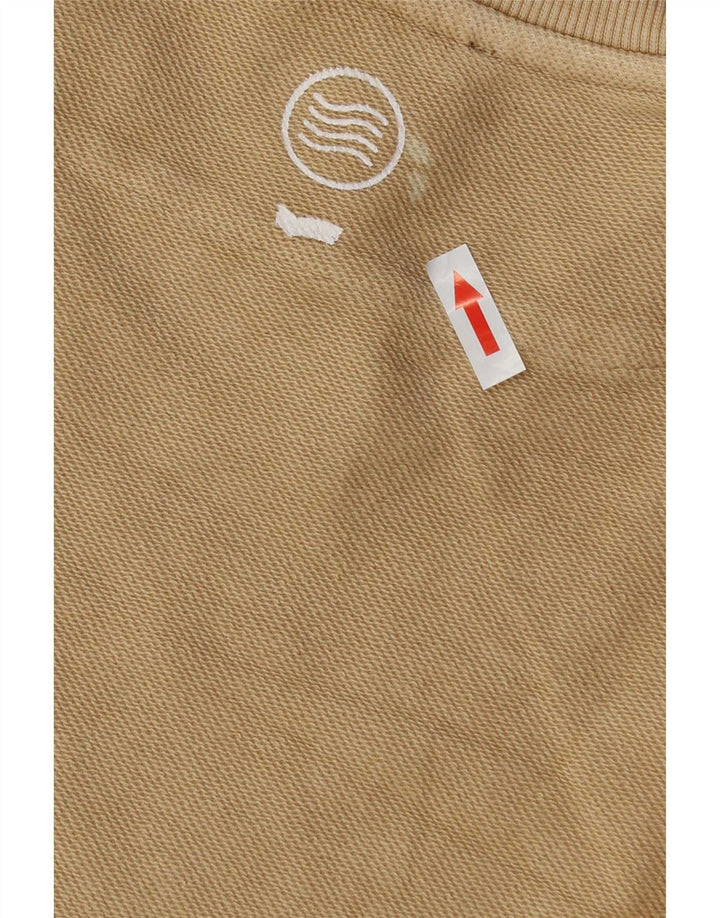 Gas Mens Graphic Sweatshirt Jumper Medium Beige Cotton