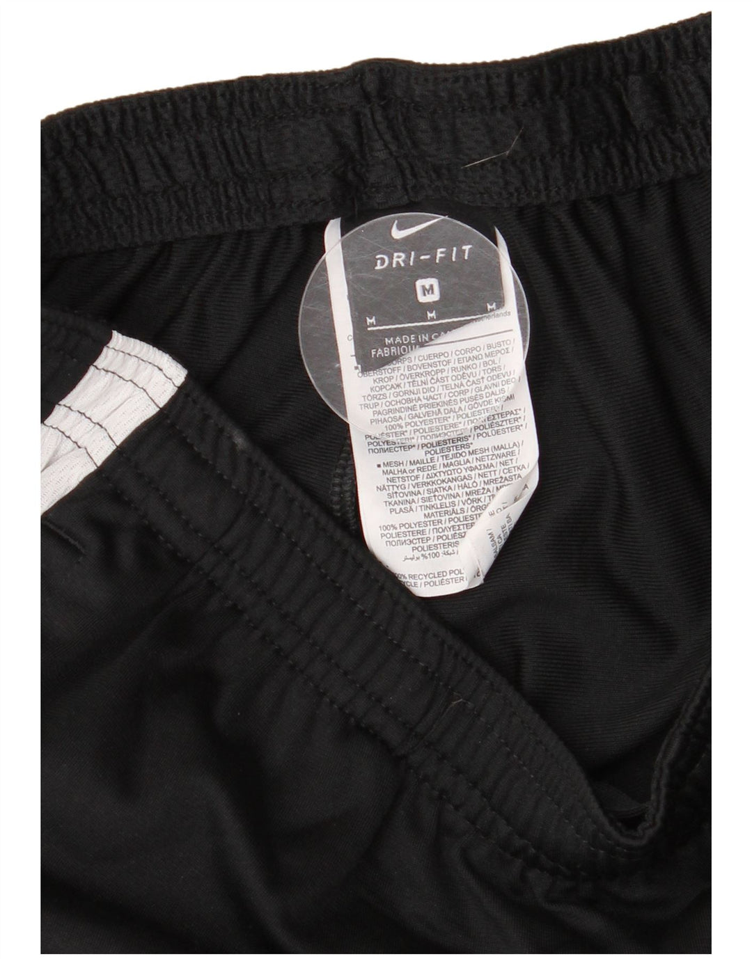 Nike Mens Dri Fit Tracksuit Trousers Medium  Black Colourblock Polyester