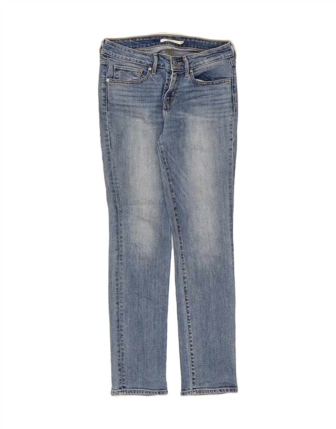 LEVI'S Womens 712 Slim Jeans W28 L30 Blue Cotton Vintage Levi's and Second-Hand Levi's from Messina Hembry 