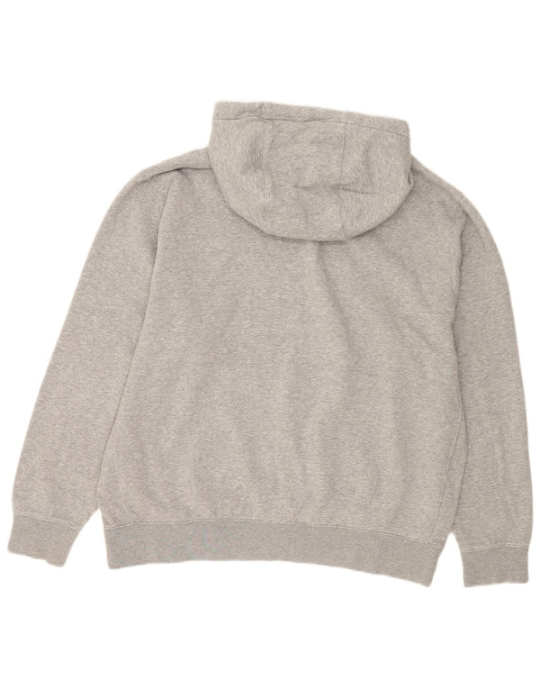 Nike Mens Graphic Hoodie Jumper XL Grey Flecked Cotton