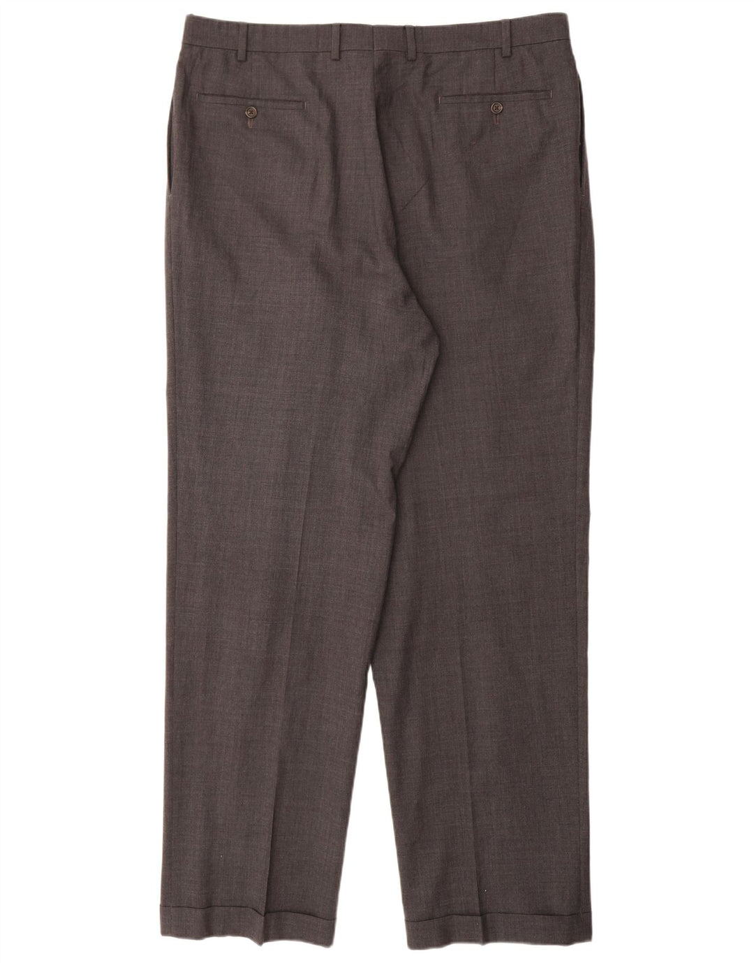 RALPH LAUREN Mens Total Comfort Pegged Suit Trousers W38 L34 Grey Cotton