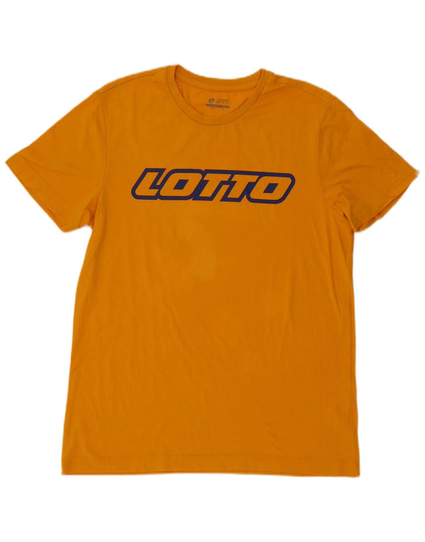 Lotto Mens Graphic T-Shirt Top XL Orange Cotton