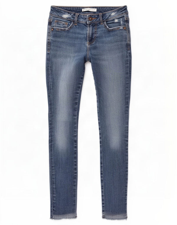Zara Womens Distressed Skinny Jeans EU 36 XS W26 L26 Blue Cotton