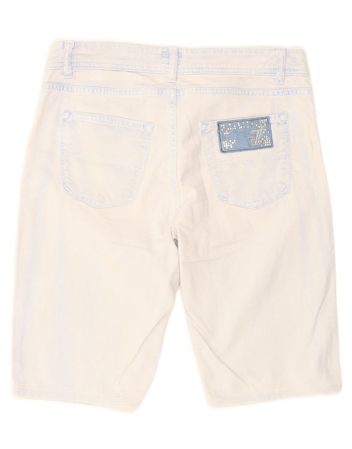 TRUSSARDI Womens Denim Shorts W27 Small Blue Cotton Vintage Trussardi and Second-Hand Trussardi from Messina Hembry 