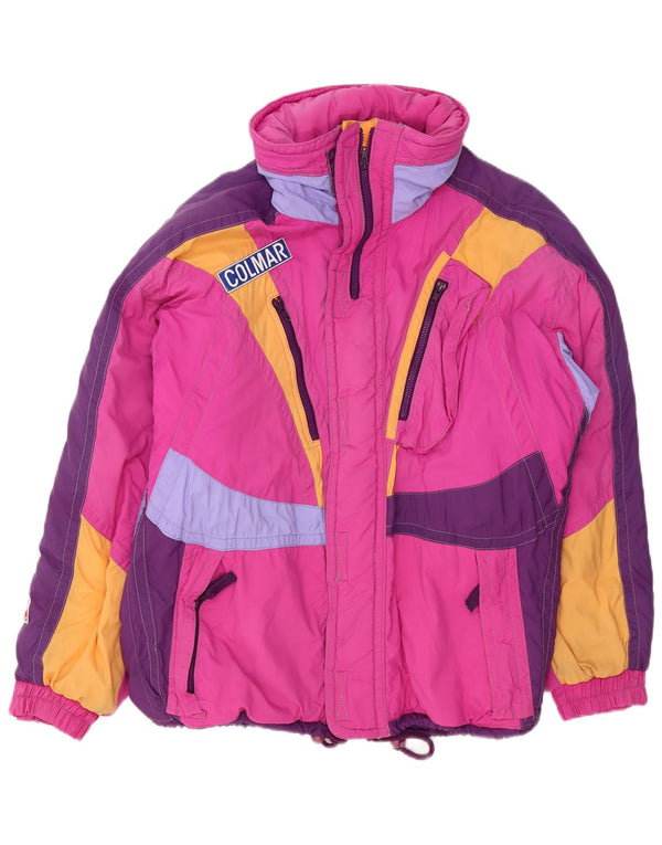 Colmar Mens Ski Jacket IT 48 Medium Pink Colourblock Polyamide