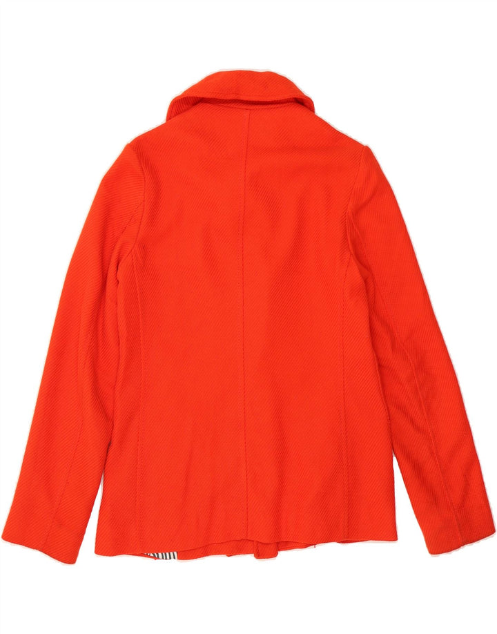 DESIGUAL Womens Pea Coat EU 38 Medium Red Polyester Vintage Desigual and Second-Hand Desigual from Messina Hembry 