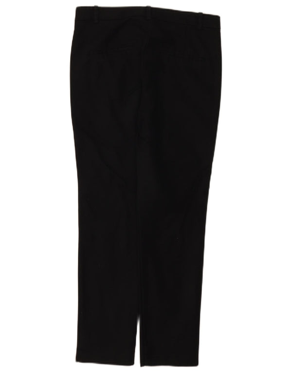 Zara Womens Slim Chino Trousers EU 36 XS W26 L25 Black Cotton