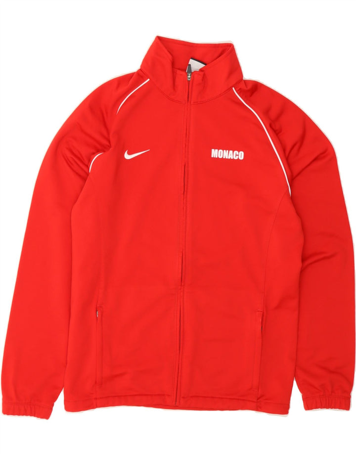 NIKE Boys Tracksuit Top Jacket 13-14 Years XL Red Polyester Vintage Nike and Second-Hand Nike from Messina Hembry 