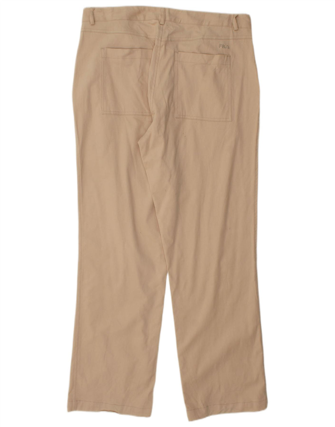 FILA Mens Straight Chino Trousers W38 L32 Beige Cotton