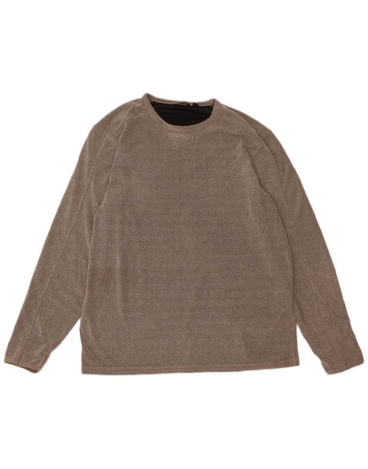 ROHAN Mens Top Long Sleeve Large Grey Polyester