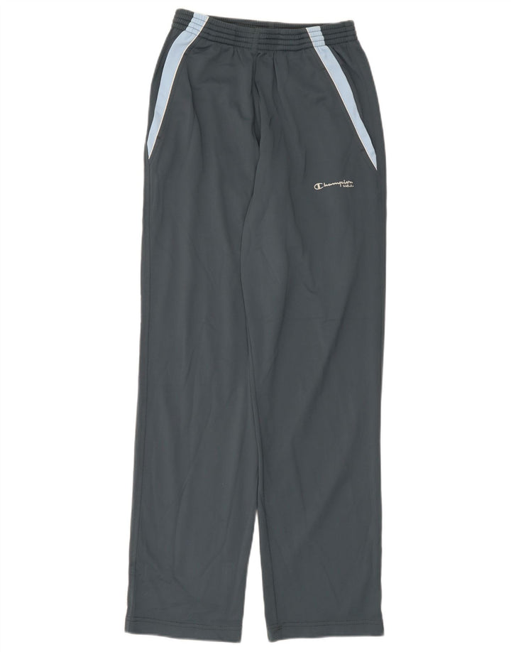 Champion Mens Tracksuit Trousers Small Grey Colourblock Polyester