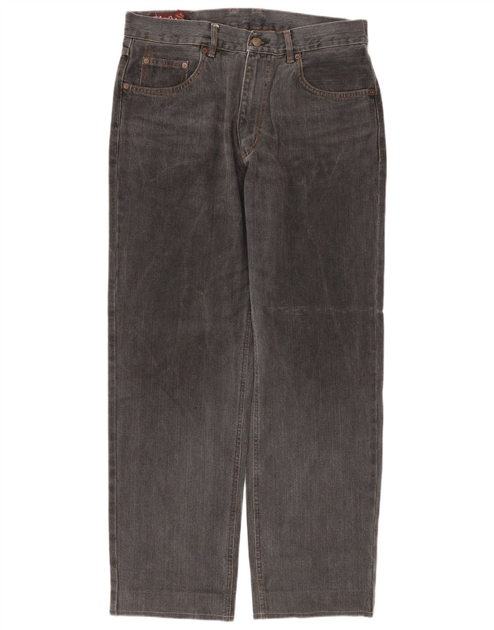 MARLBORO CLASSICS Mens Straight Jeans W33 L29 Grey Cotton