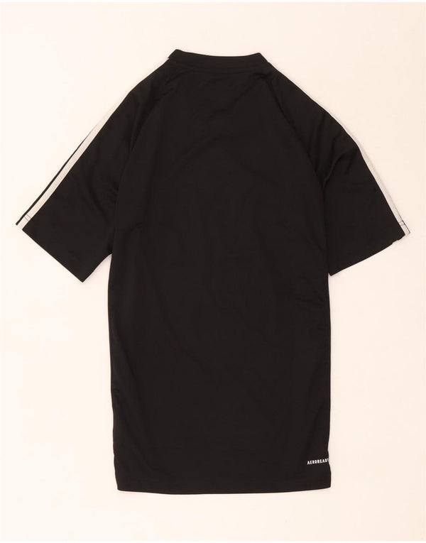 Adidas Mens Aeroready Graphic T-Shirt Top Small Black Polyester