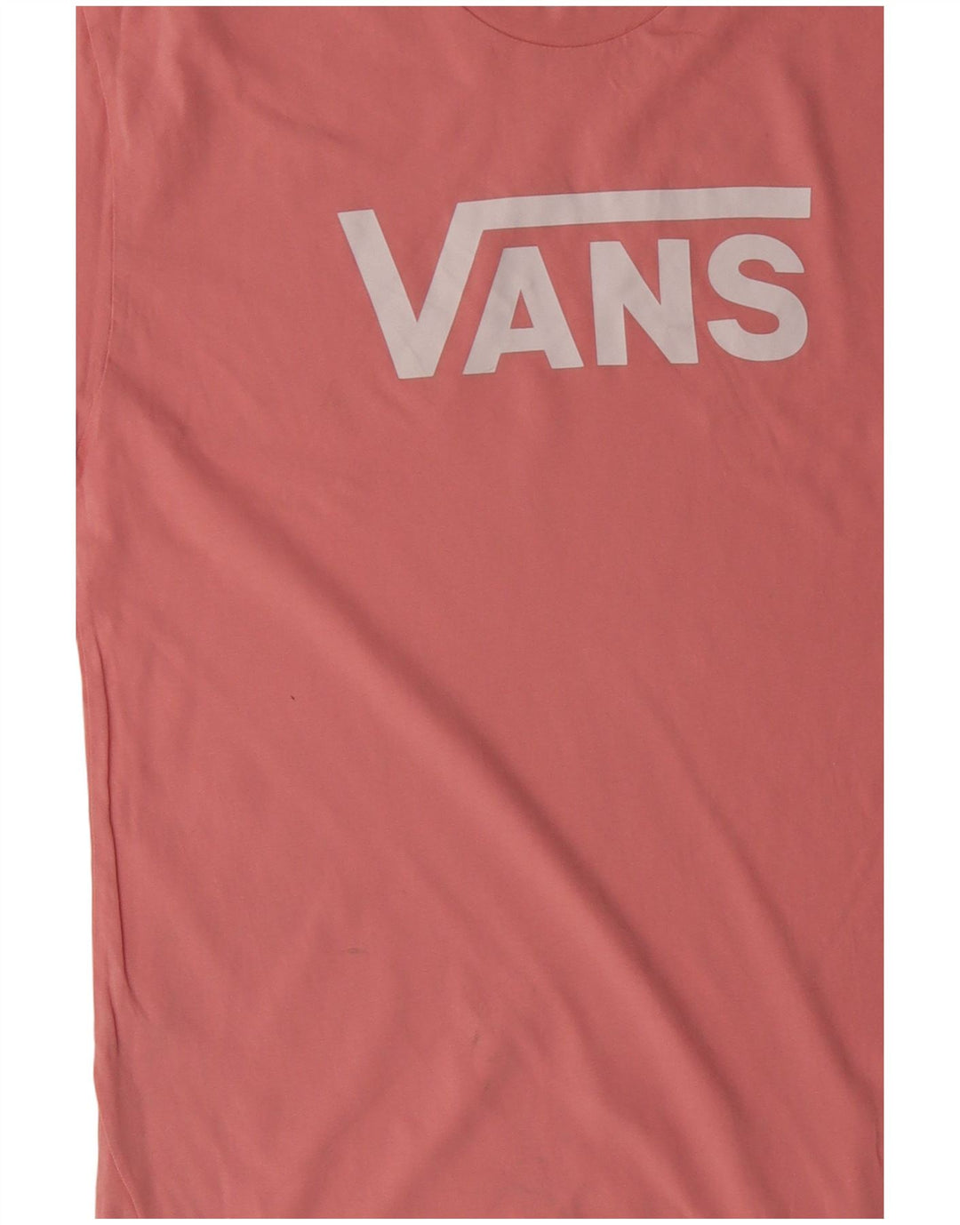VANS Mens Classic Fit Graphic T-Shirt Top Medium Pink Cotton