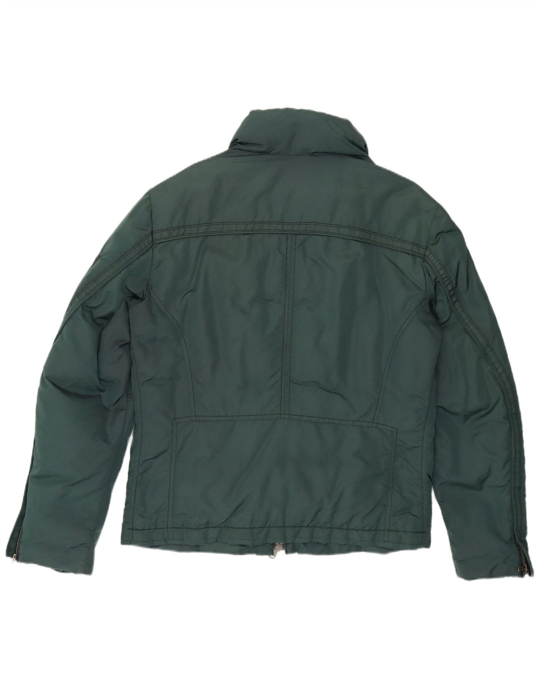 PEUTEREY Mens Padded Jacket EU 52 Large Green Polyamide