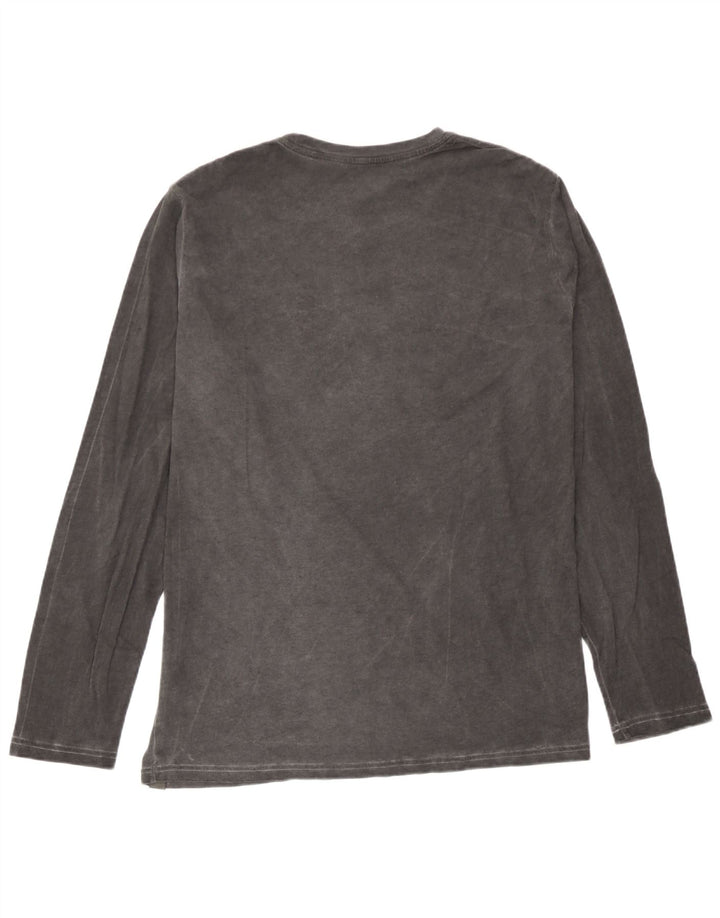 Rifle Mens Top Long Sleeve Large Grey Cotton