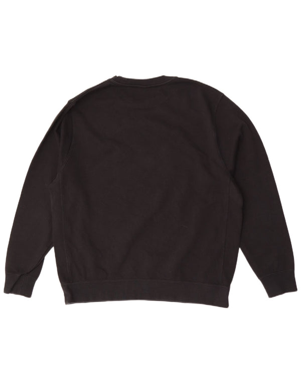 Nike Mens Sweatshirt Jumper Large Black Cotton