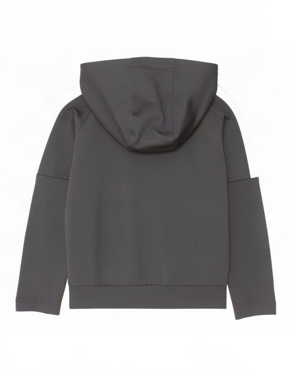 Nike Boys Zip Hoodie Sweater 4-5 Years Small Black Colourblock Polyester