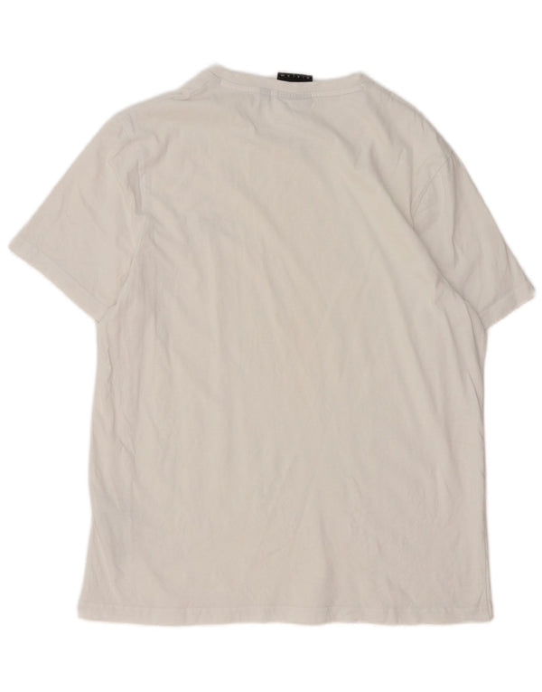 Lyle & Scott Mens T-Shirt Top Large White Cotton