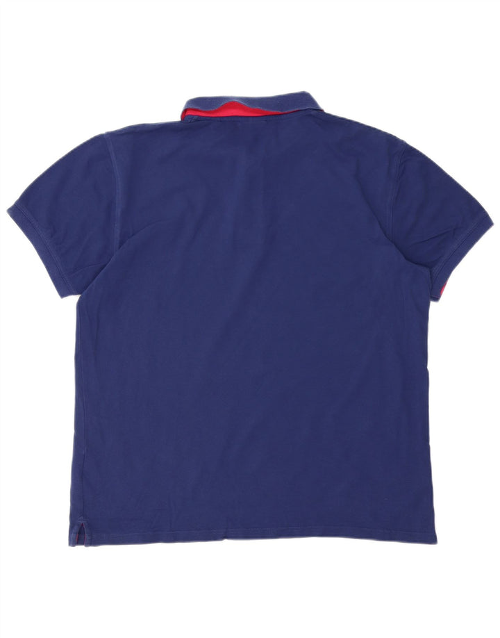 Gant Mens Polo Shirt Large Navy Blue Cotton